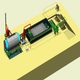 Rubber Recycling Pyrolysis Machine To Fuel Oil Plant