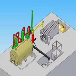 Waste Plastic To Fuel Oil Carbon Black Pyrolysis Recycling Machine