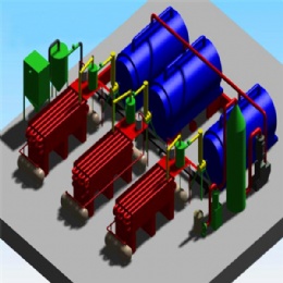 30ton Automatic Waste Tyre Oil Pyrolysis Plant