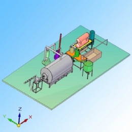 Automatic Scrap Tyre Pyrolysis Machinery