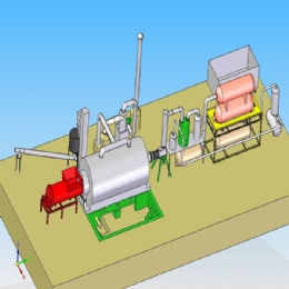 Semi-Continuous Scrap Tyre To Oil Pyrolysis Plant