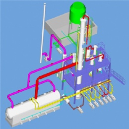 Waste Engine Oil Recycling Distillation Plant